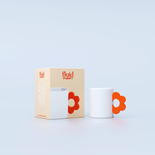 Mug Flower Orange