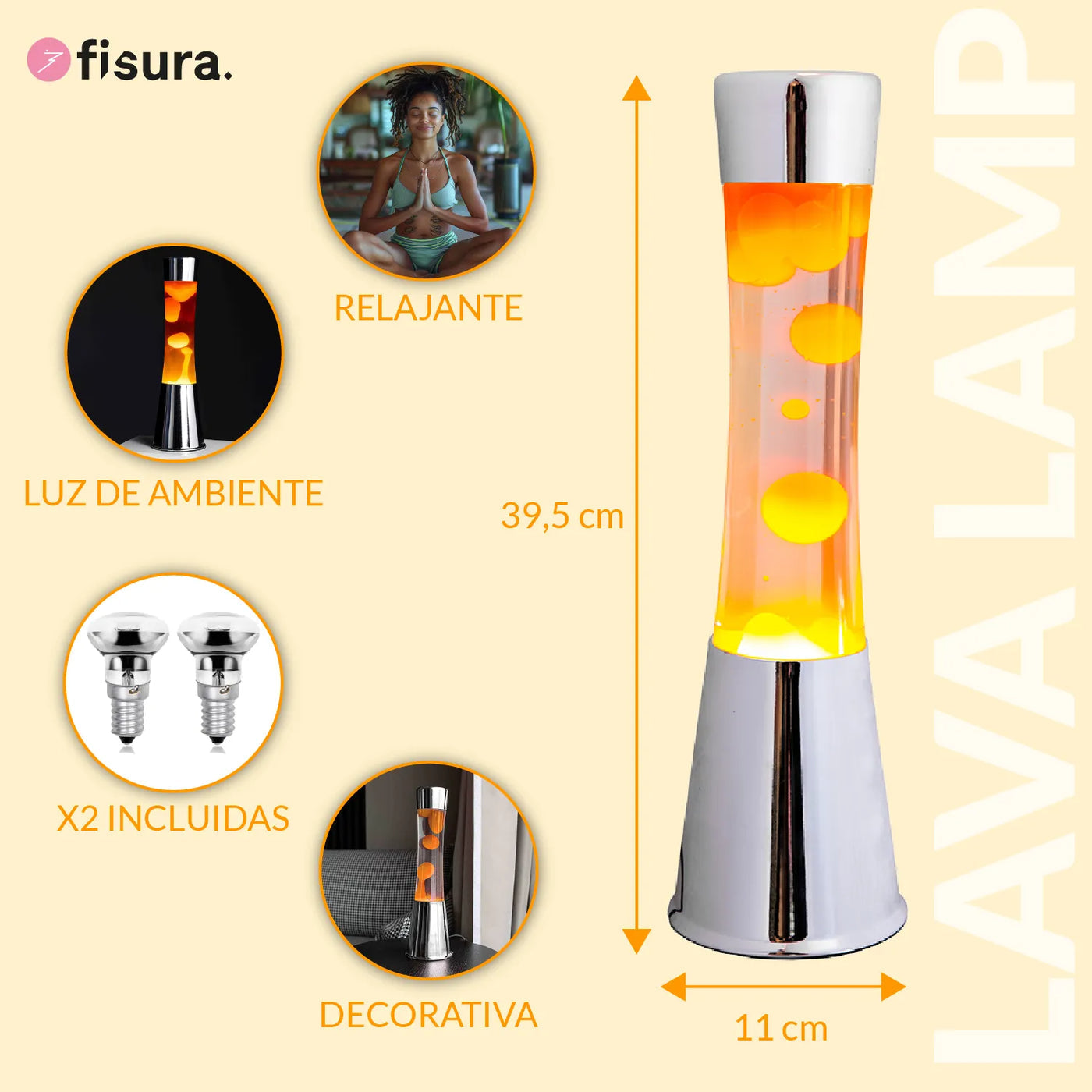 Lava Lamp - Ambre