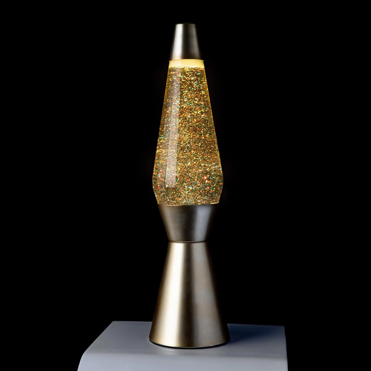 Lava Lamp - Gold Glitter