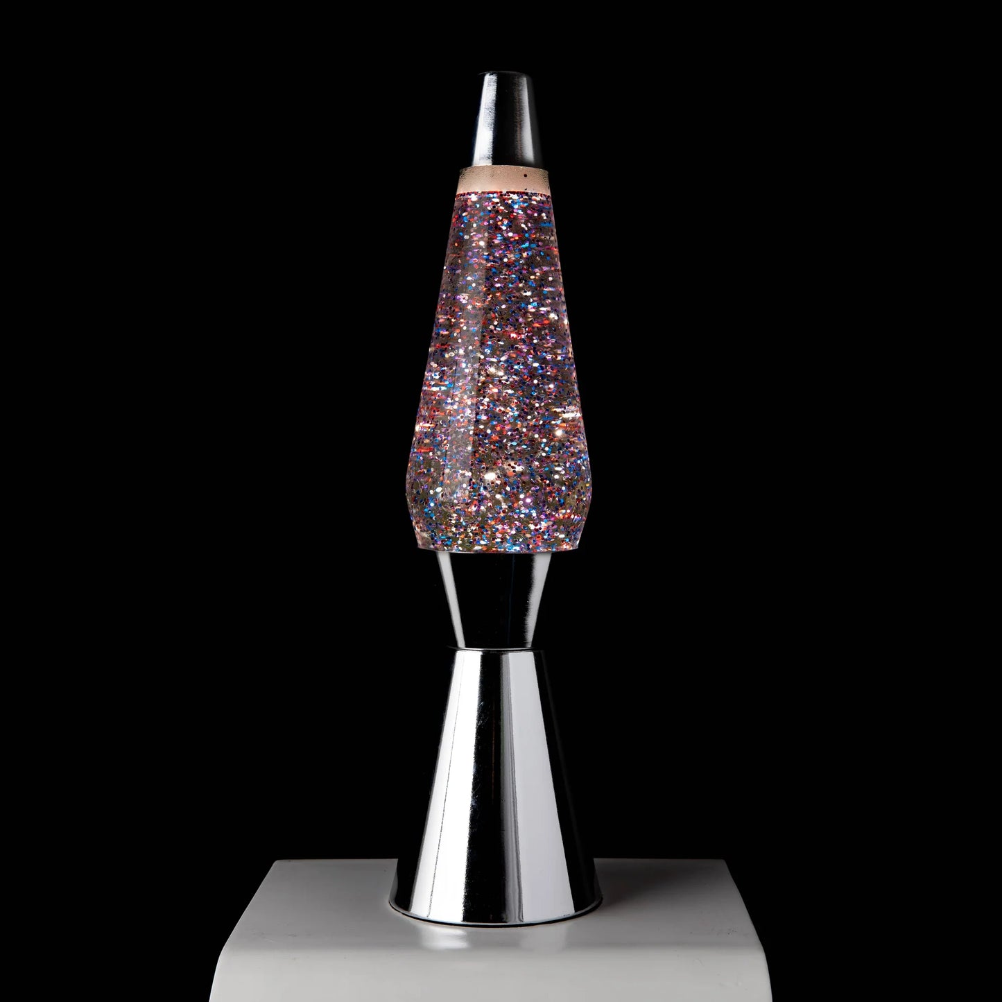 Lava Lamp - Silver Glitter