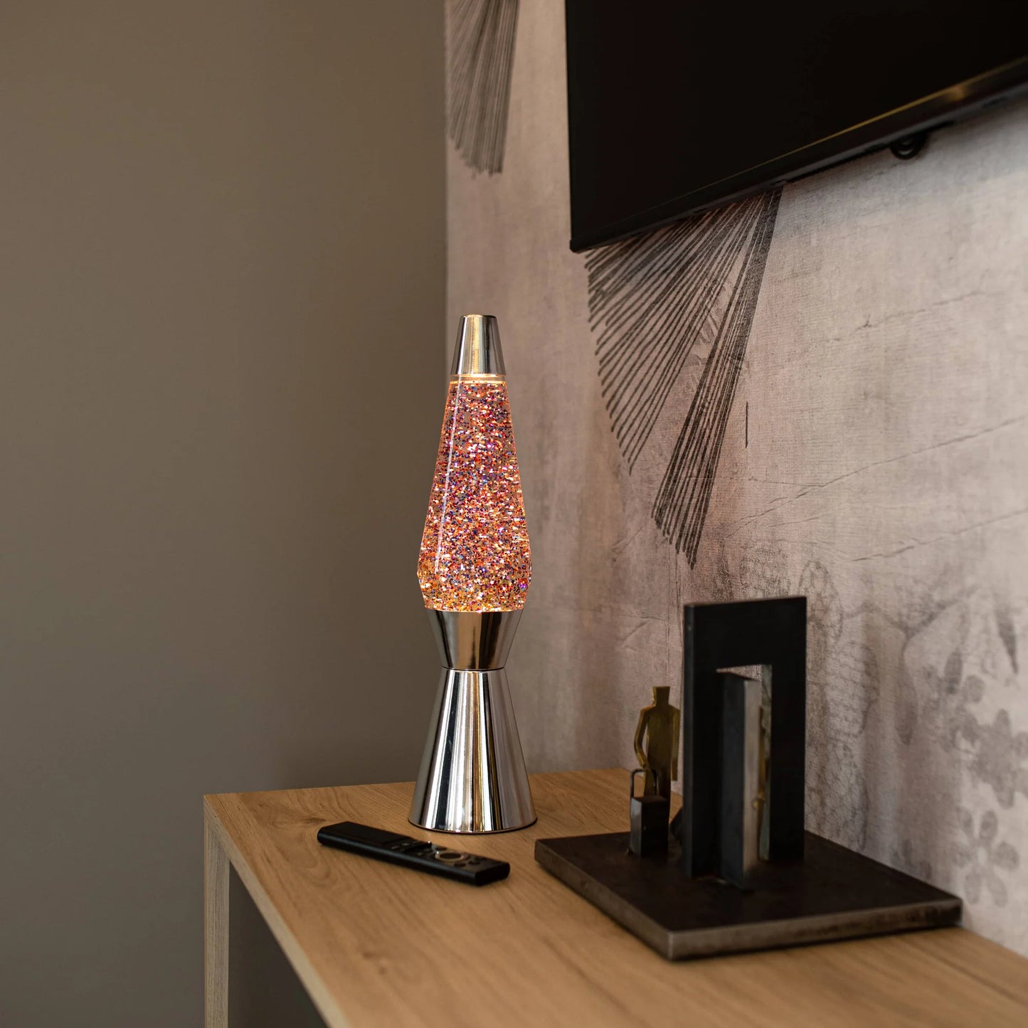 Lava Lamp - Silver Glitter