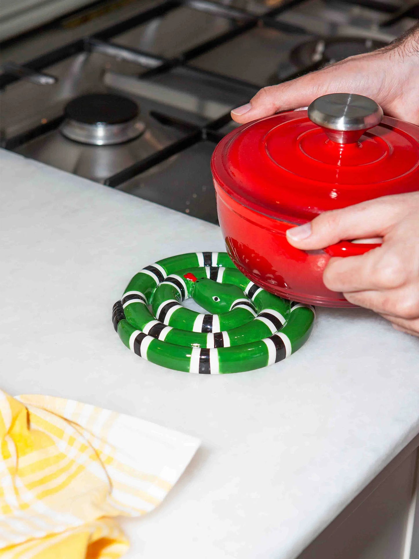 Dessous De Plat - Serpent Vert