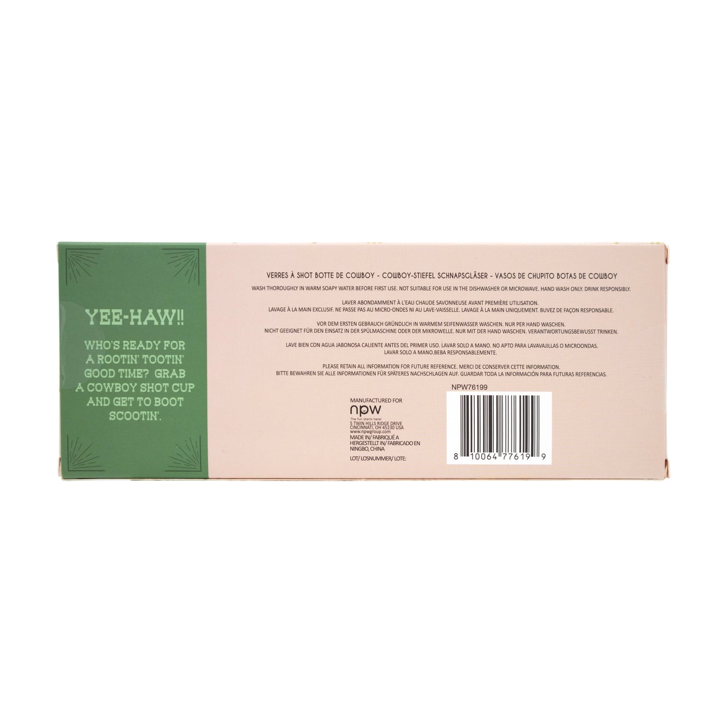 Verres A Shot Botte De Cowboy