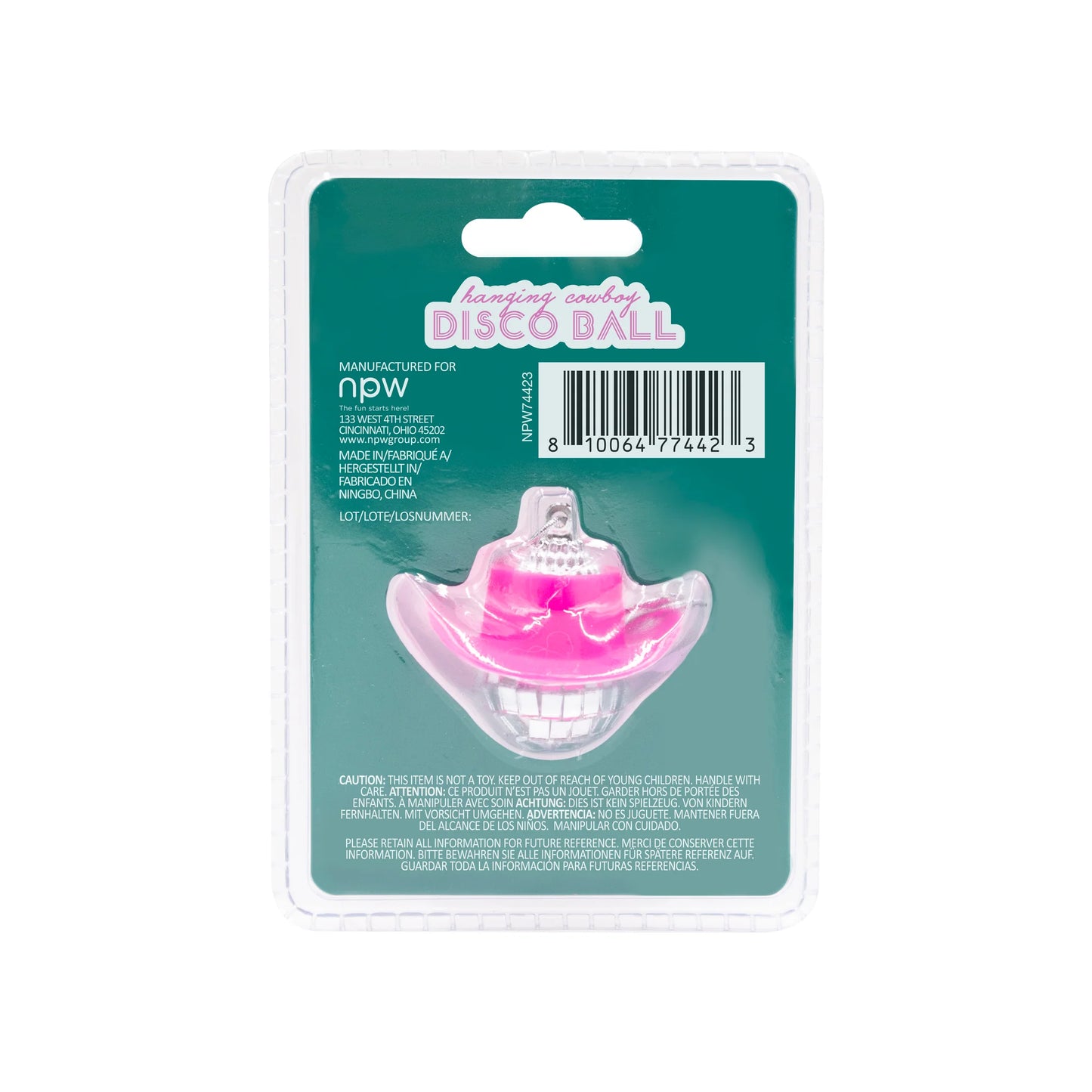 Suspension Disco Ball Cowboy