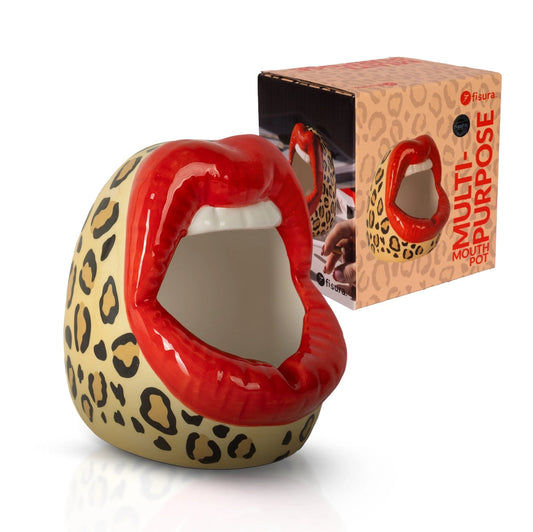 Cendrier Bouche - Leopard