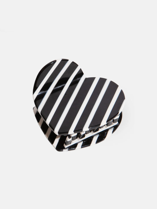Pince À Cheveux Coeur Stripes