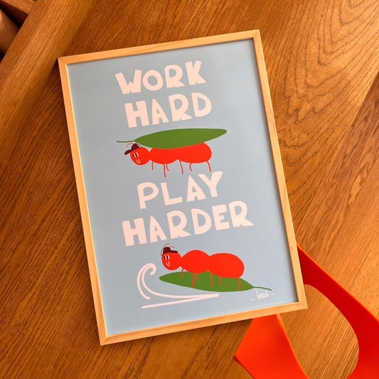 Affiche - Work Hard