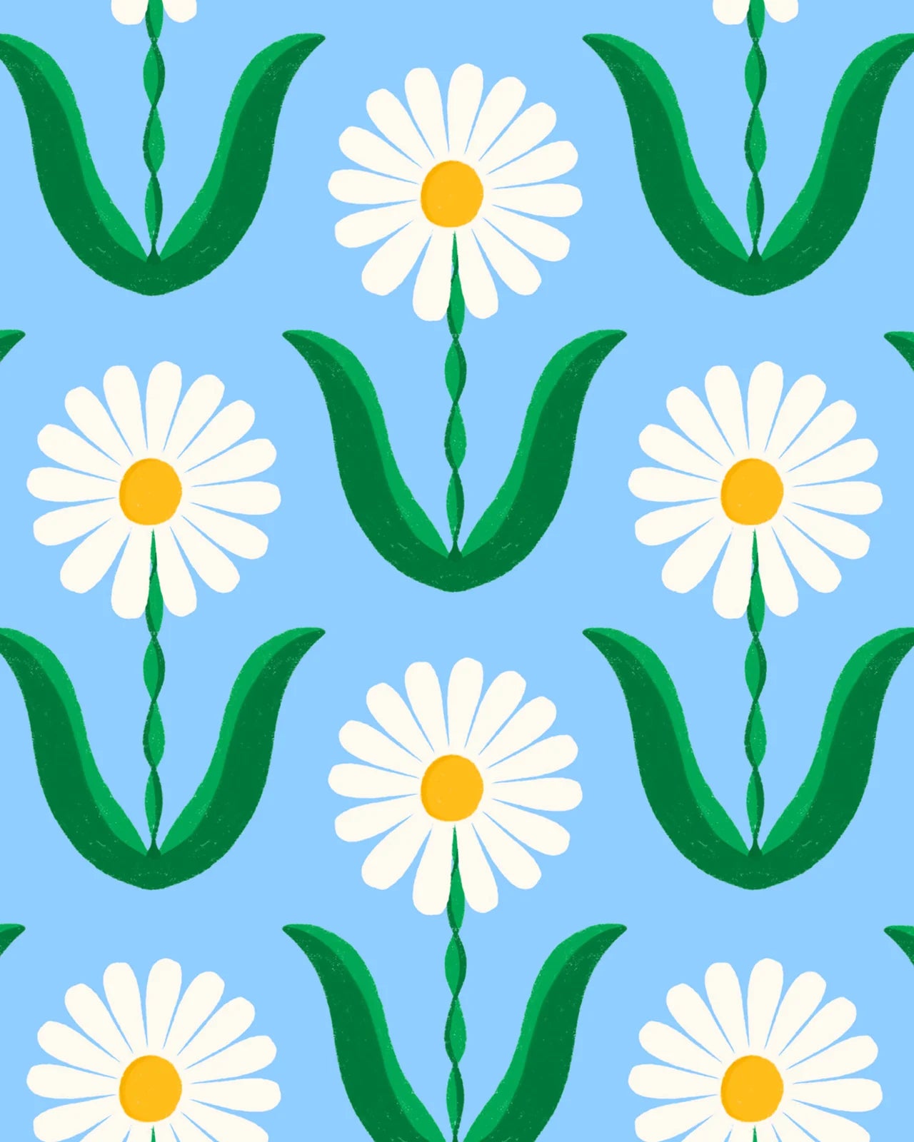 Éventail Daisy Pattern