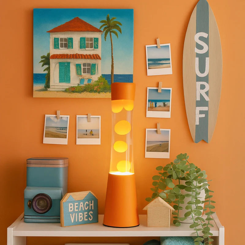 Lava Lamp - Monochrome Orange