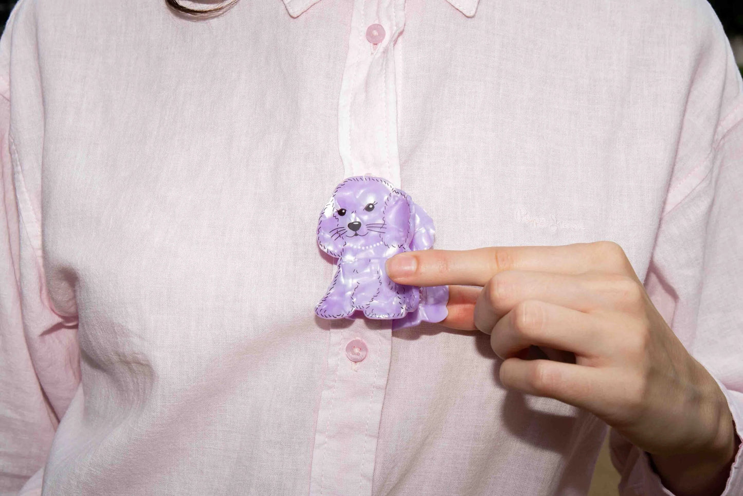 Pince À Cheveux Purple Dog