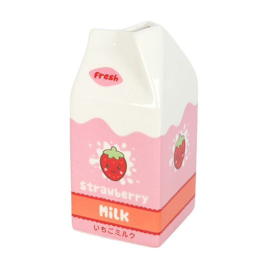 Vase Strawberry Milk Carton