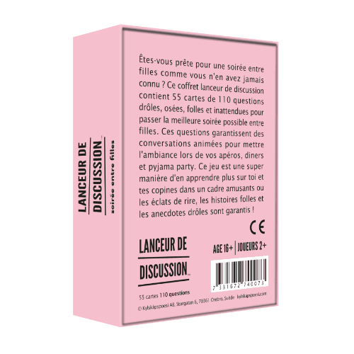 Lanceur De Discussion - Soirée Entre Filles - Hygge Games