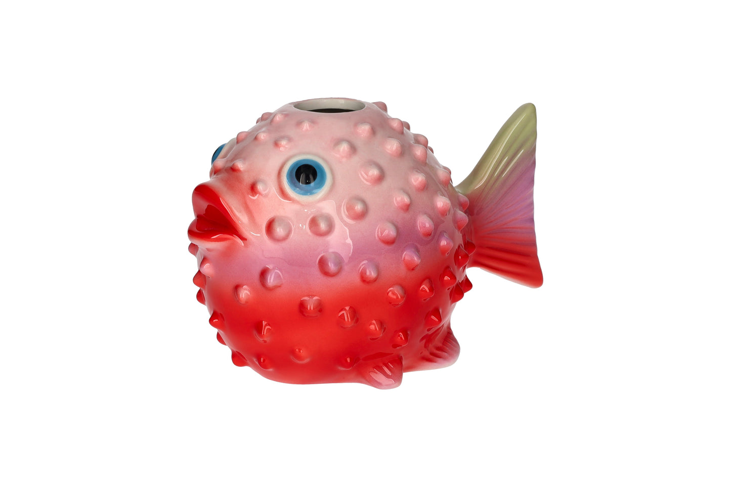 Vase Poisson Pufferfish - Red