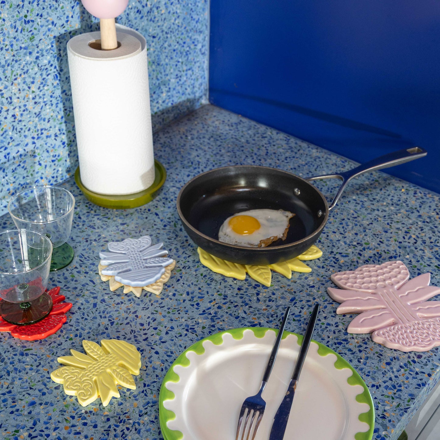 Dessous De Plat Blume - Yellow - &Klevering