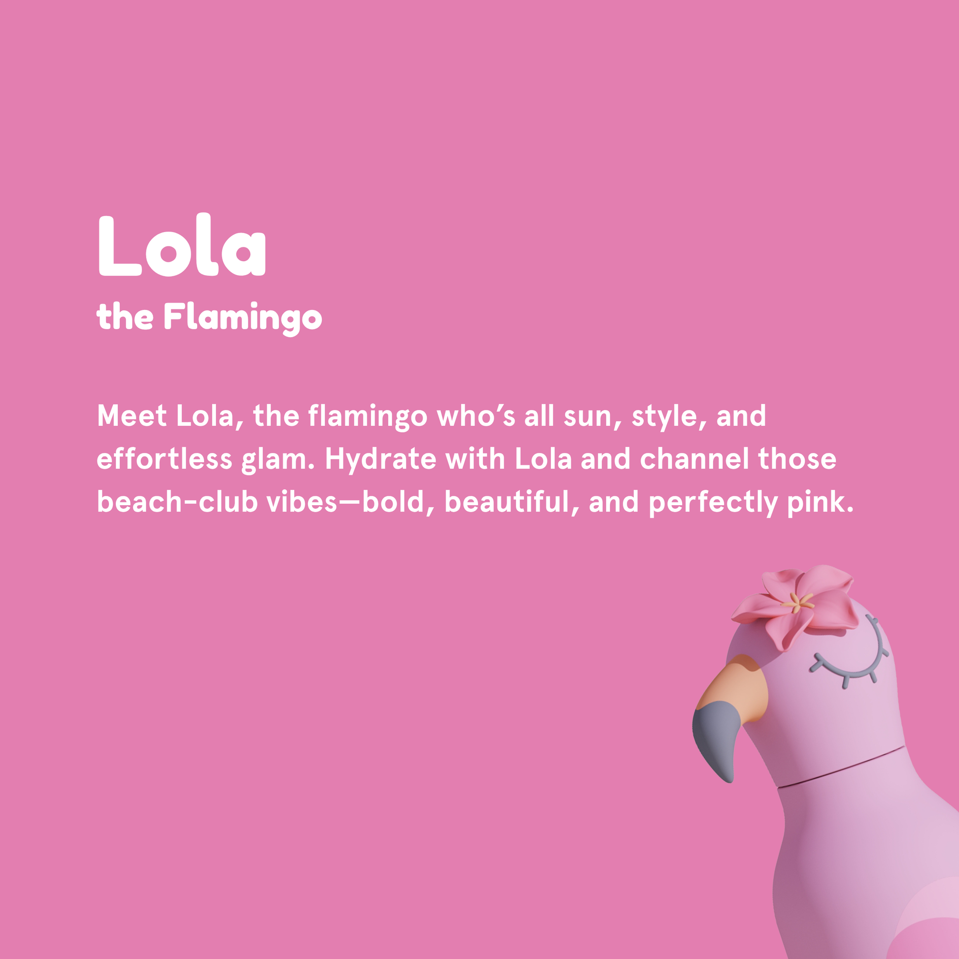 Gourde Bestie - Flamingo - Asobu