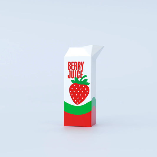 Vase Strawberry Juice