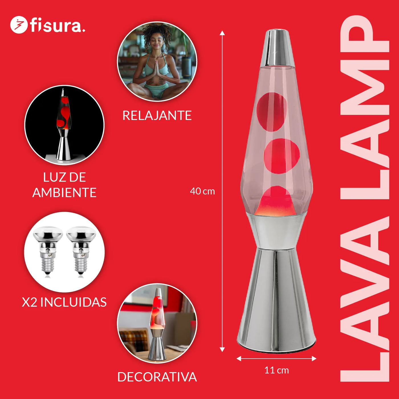 Lava Lamp - Bullet Rouge