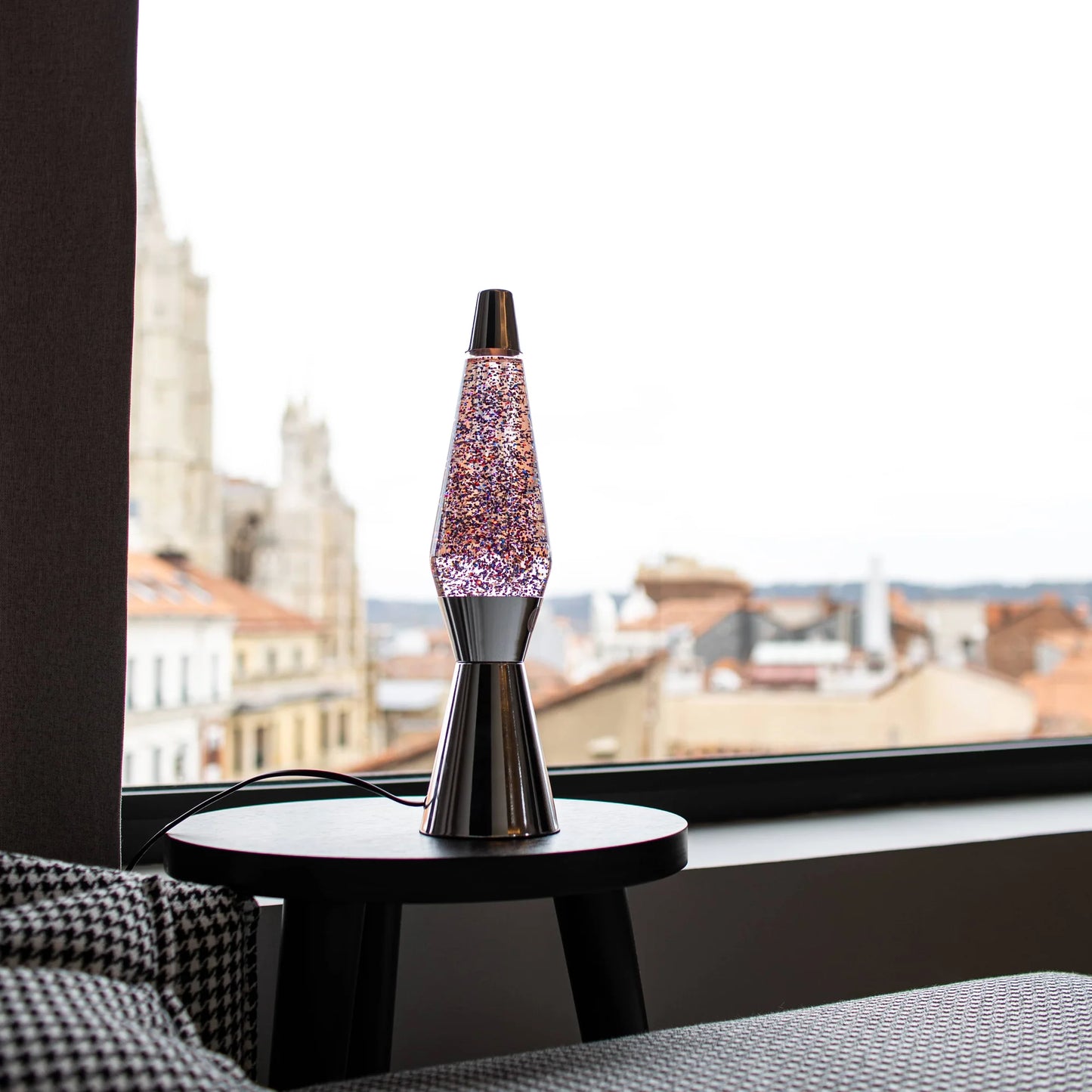 Lava Lamp - Silver Glitter