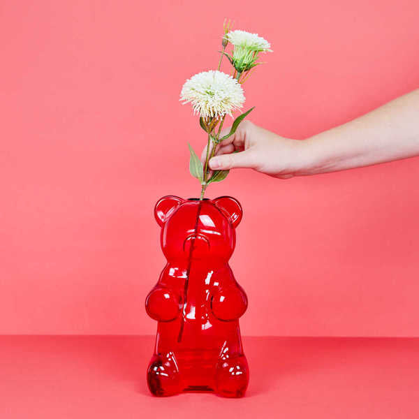 Vase Yummy Bear - Rouge