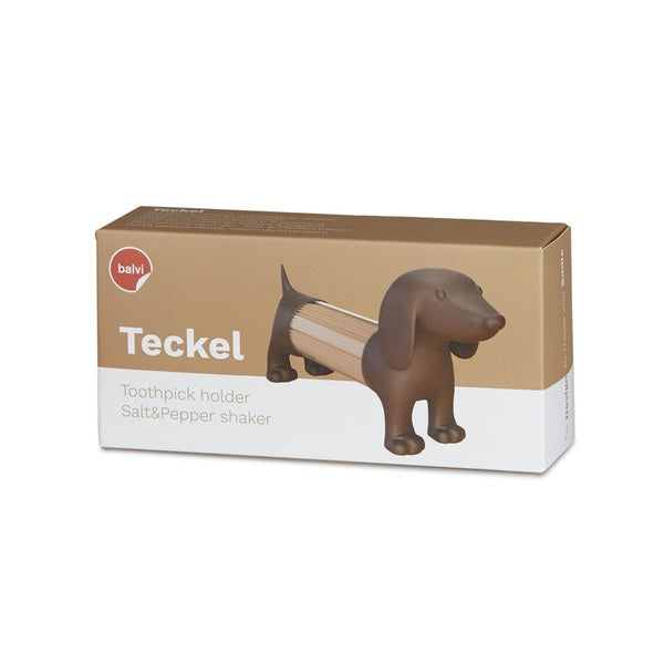 Distributeur Cure-Dents Teckel - Marron