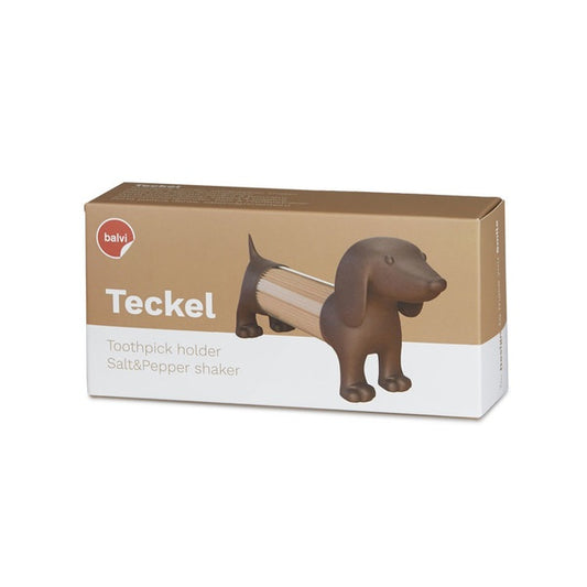 Distributeur Cure-Dents Teckel - Marron