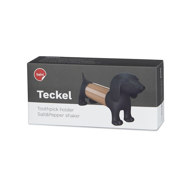 Distributeur Cure-Dents Teckel - Noir