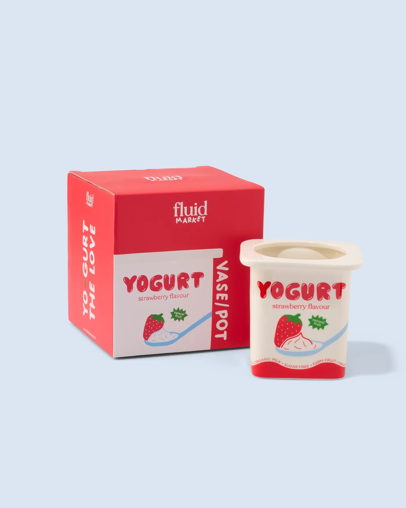 Vase Yogurt Strawberry