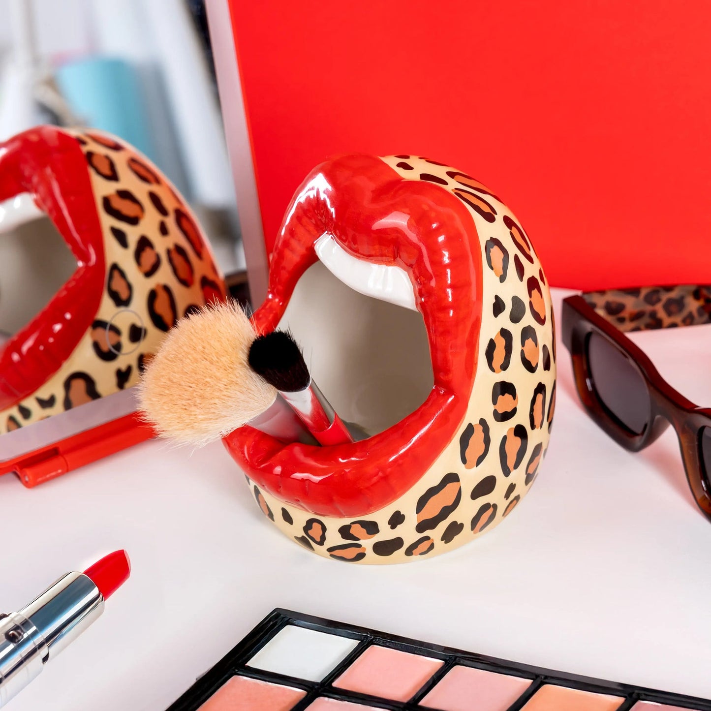Cendrier Bouche - Leopard