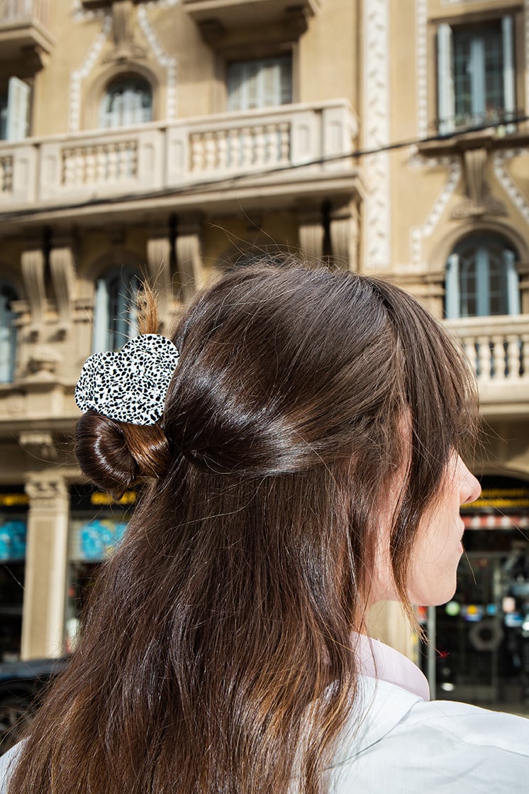 Pince À Cheveux Coeur Dots