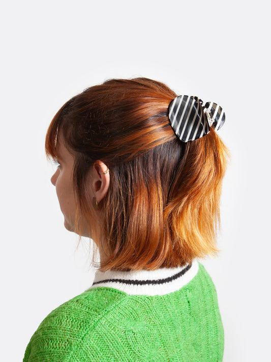 Pince À Cheveux Coeur Stripes