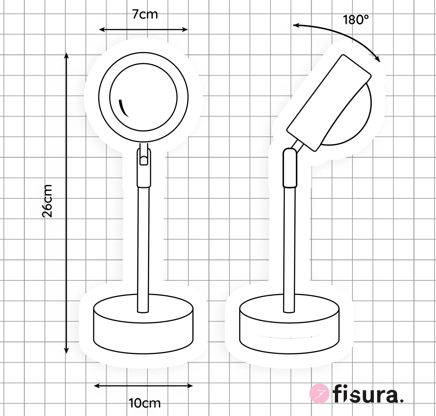 Lampe Coucher De Soleil - Noir