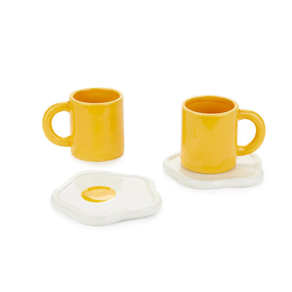Set 2 Tasses À Café Sunny Side Up
