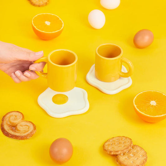 Set 2 Tasses À Café Sunny Side Up