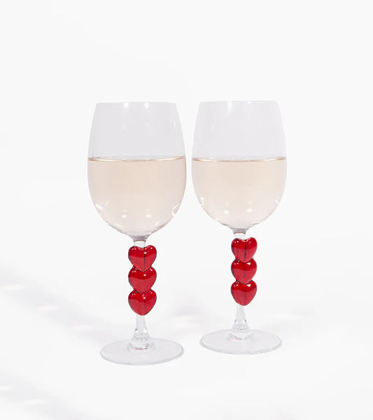 Set De 2 Verres Coeur