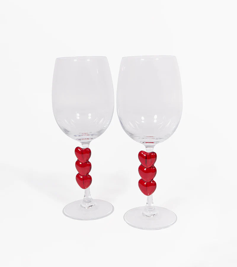Set De 2 Verres Coeur