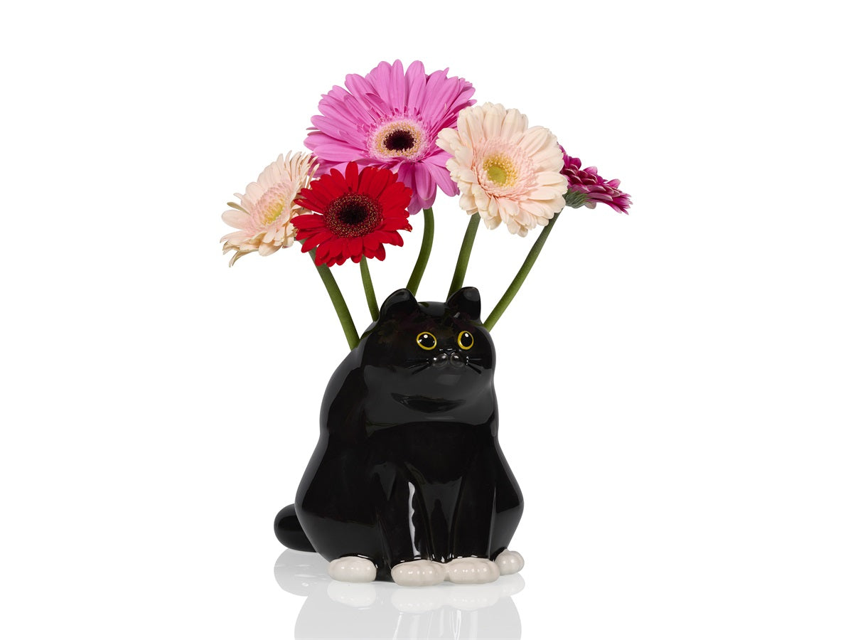 Vase Black Cat