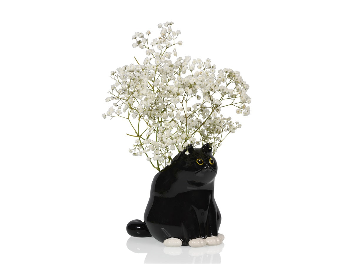 Vase Black Cat