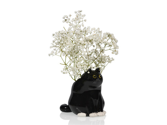 Vase Black Cat