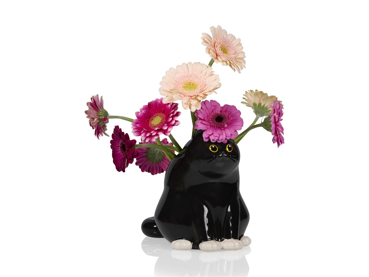 Vase Black Cat