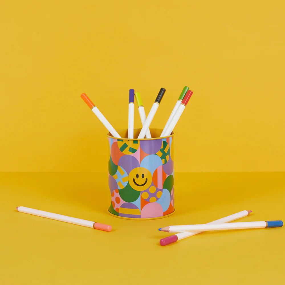 Pot À Crayons Los Pepes - Smiley Jaune