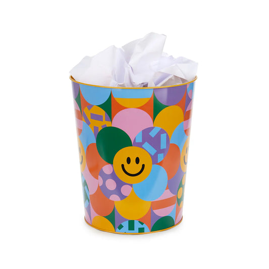 Corbeille Los Pepes - Smileys Jaune
