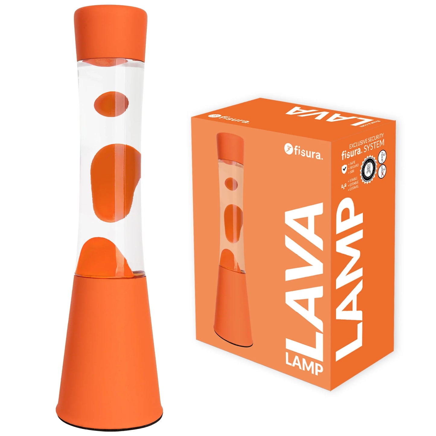 Lava Lamp - Monochrome Orange