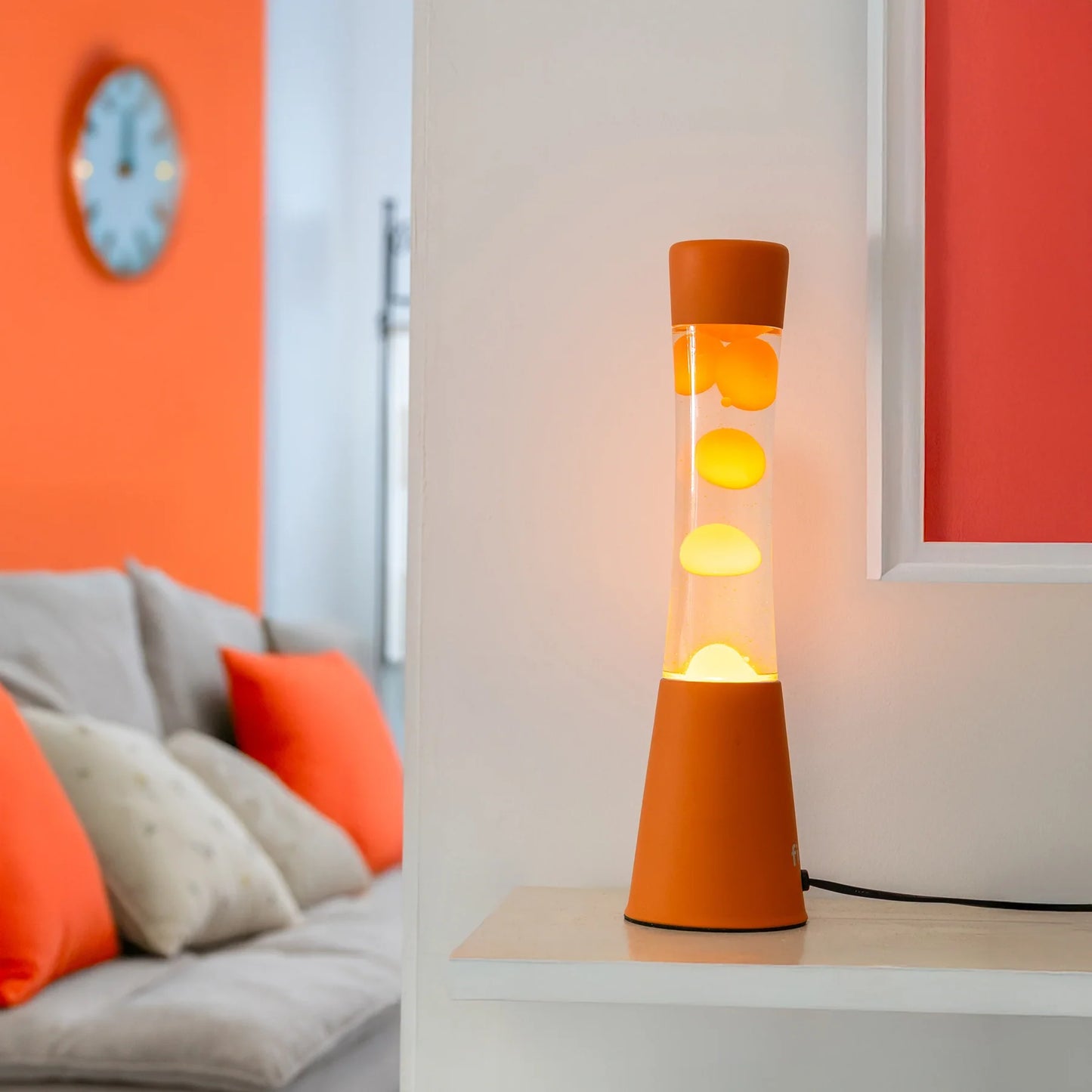 Lava Lamp - Monochrome Orange