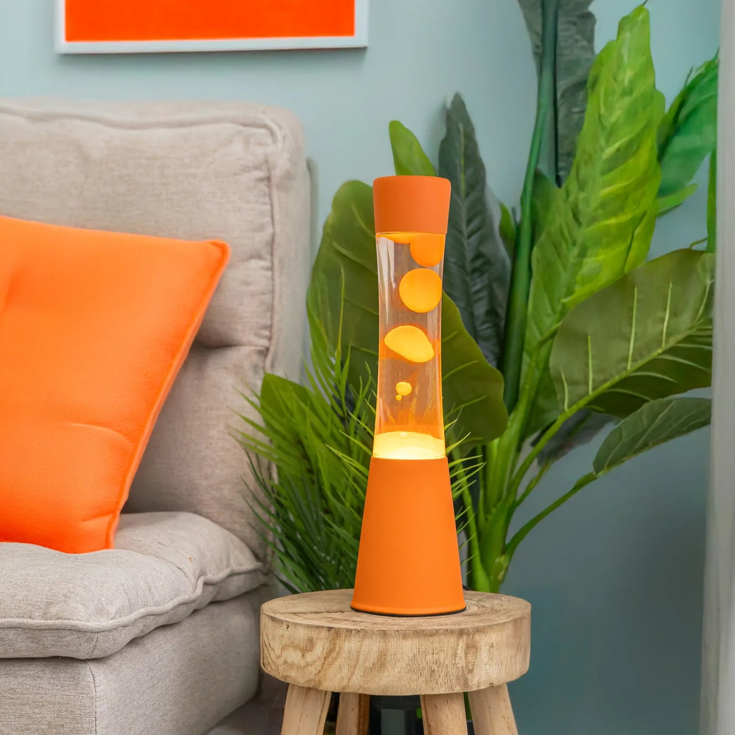 Lava Lamp - Monochrome Orange