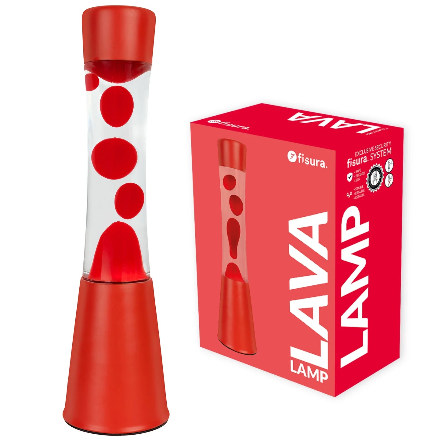 Lava Lamp - Monochrome Rouge