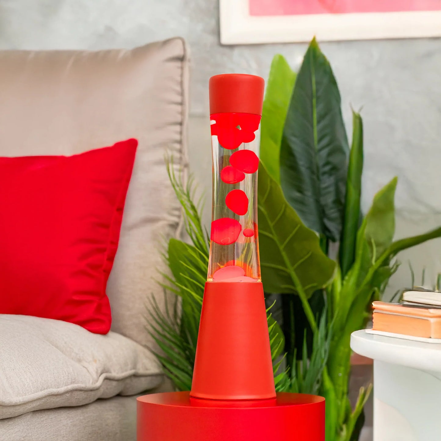Lava Lamp - Monochrome Rouge