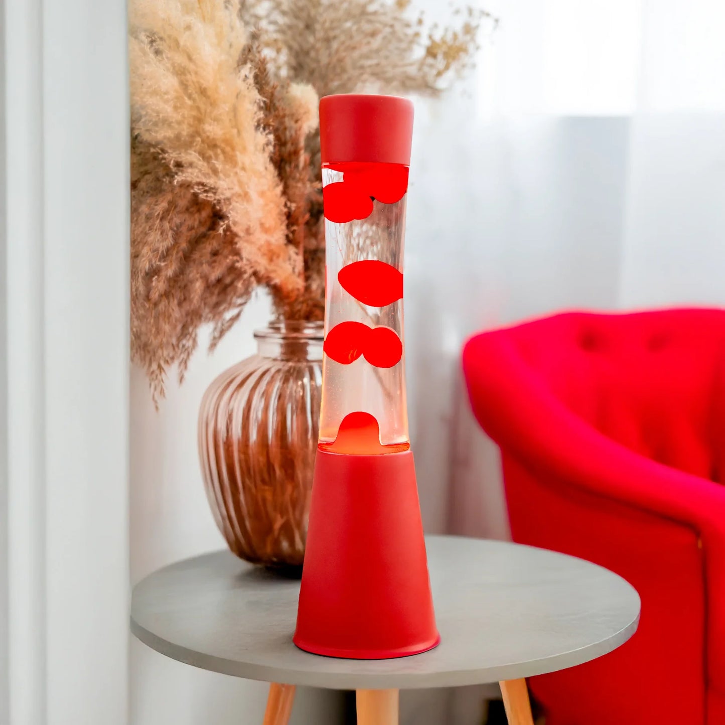 Lava Lamp - Monochrome Rouge