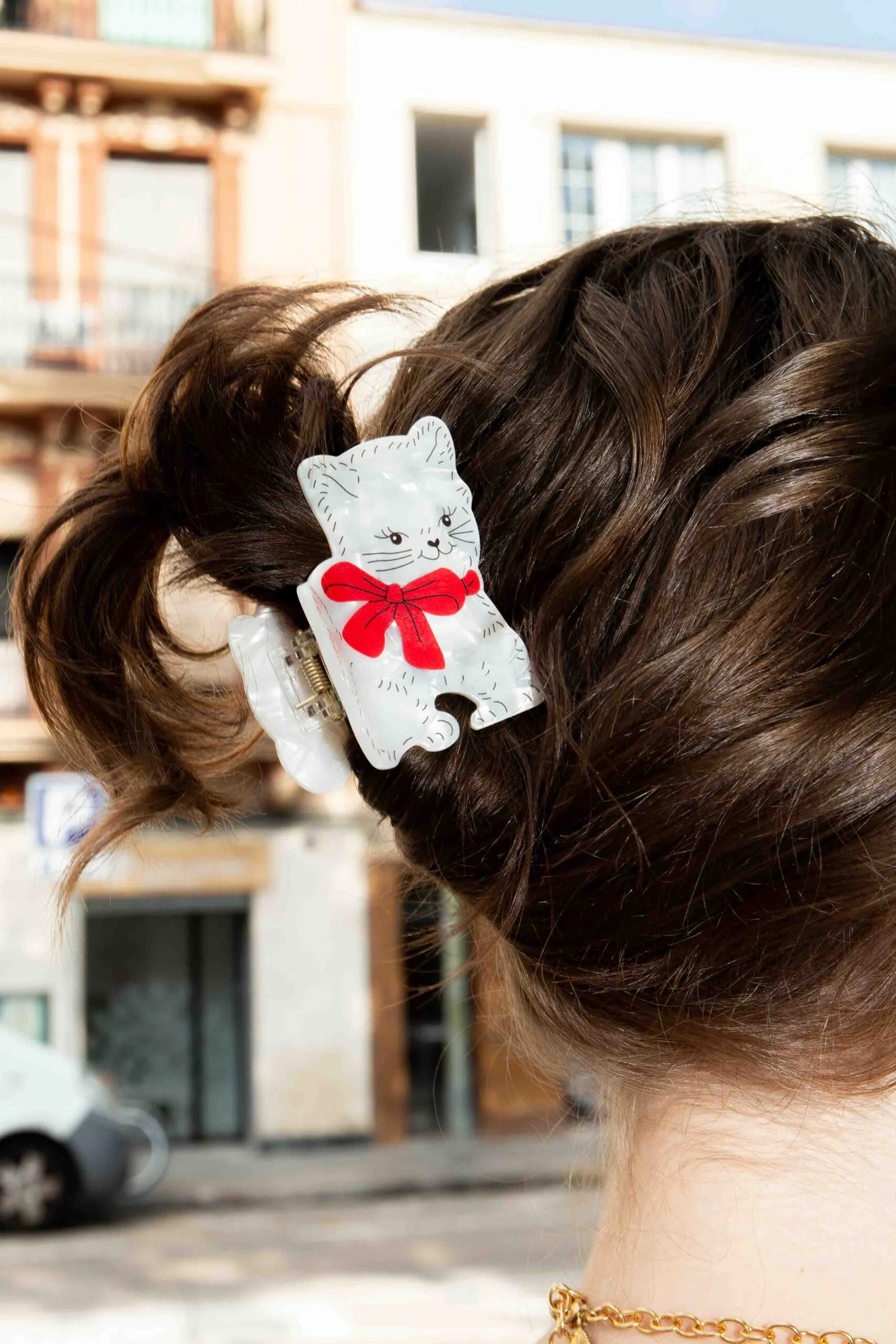 Pince À Cheveux Vintage Cat