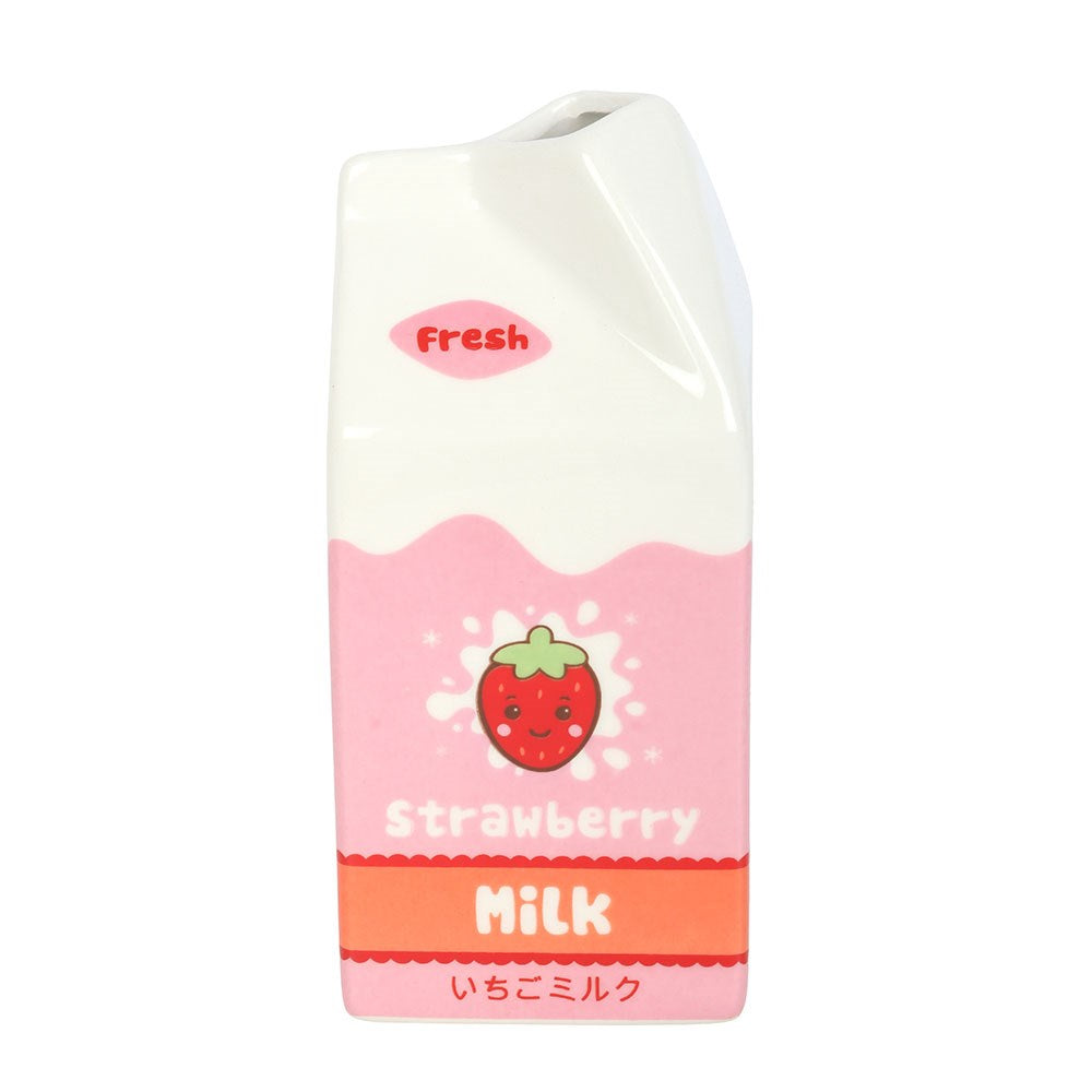 Vase Strawberry Milk Carton