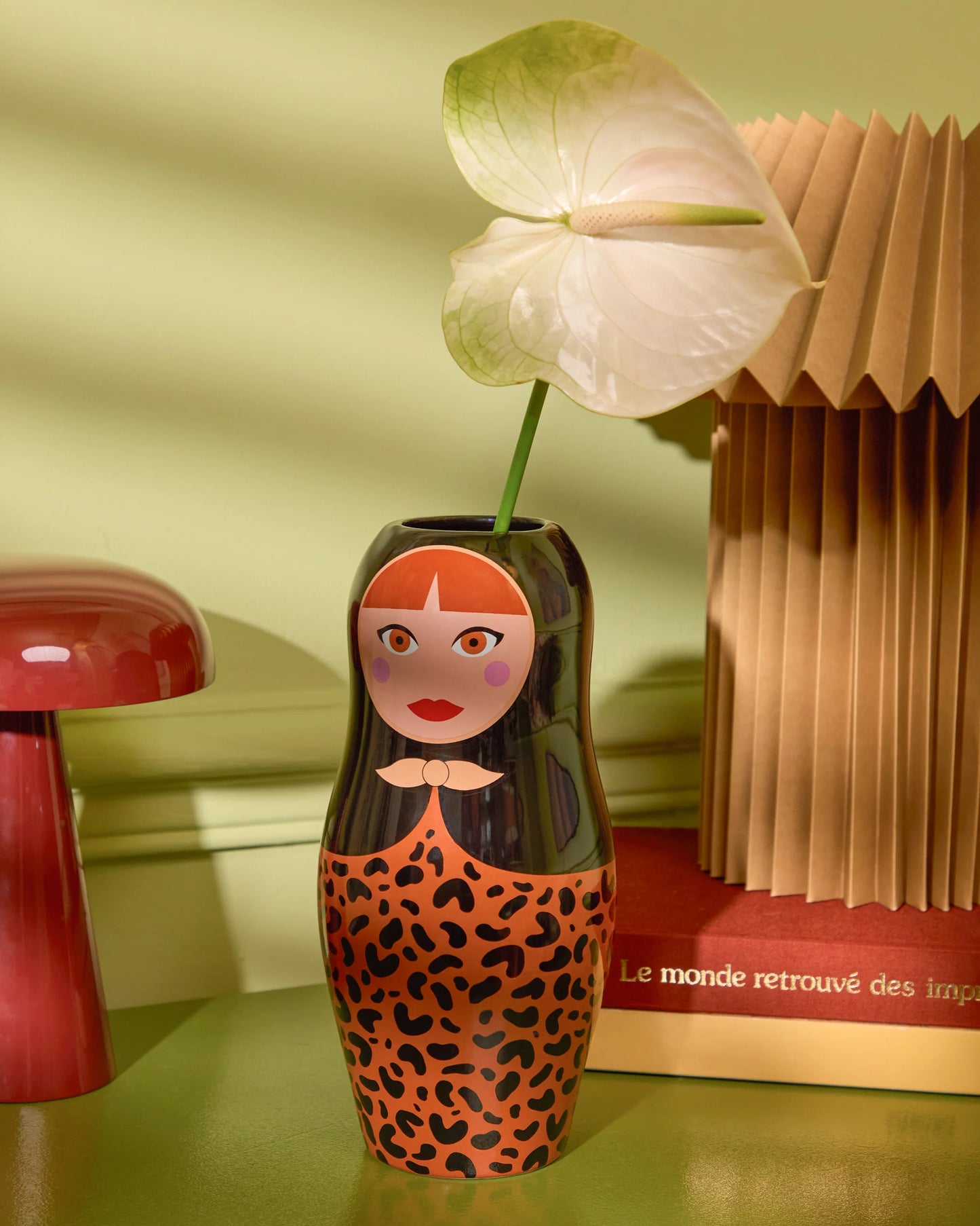 Vase Doll Leopard